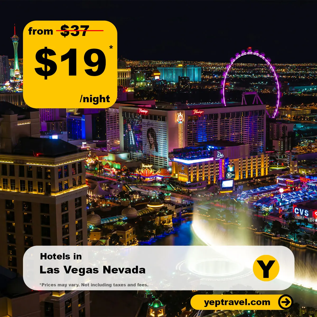 Las Vegas from $19 night