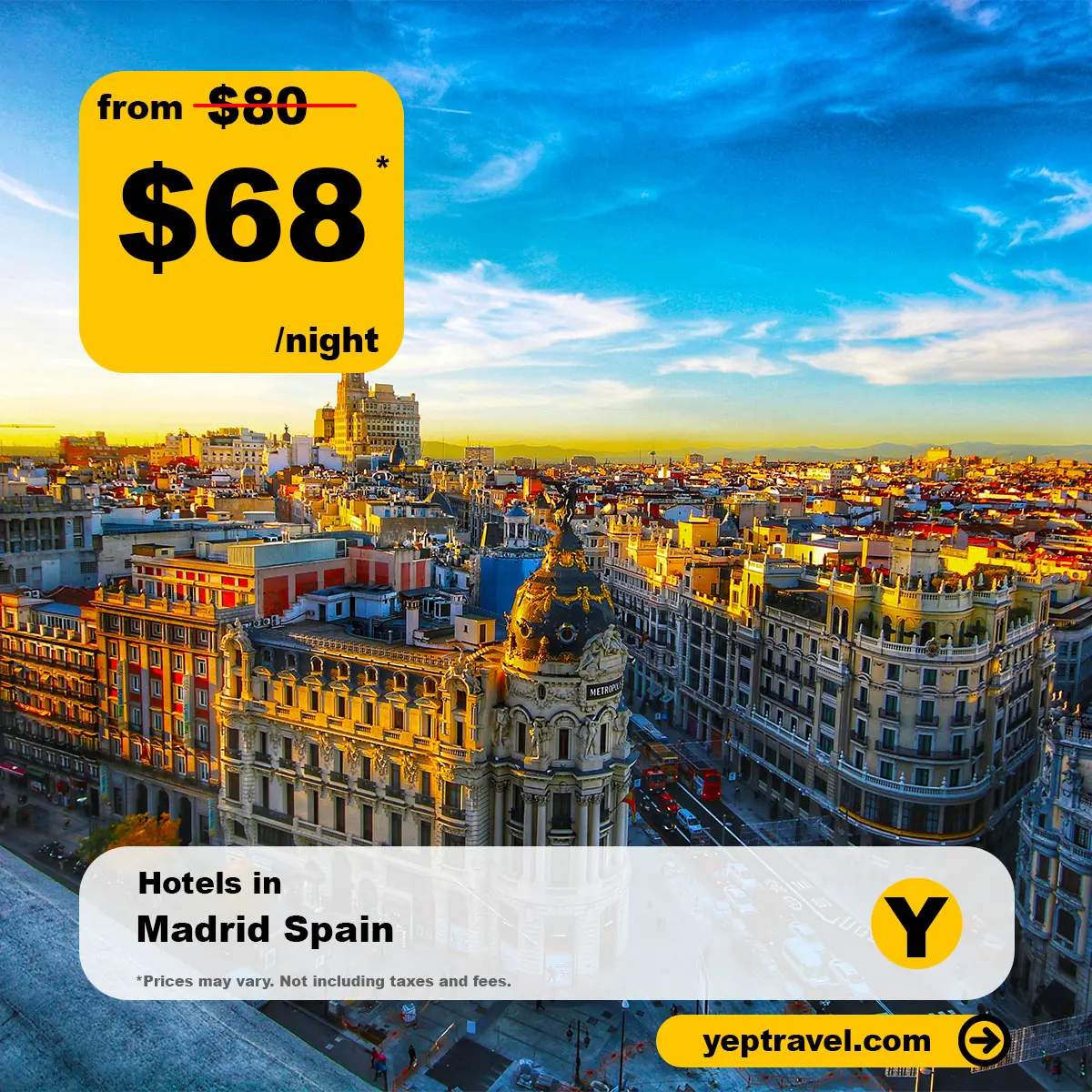 Madrid Spain from $68 night