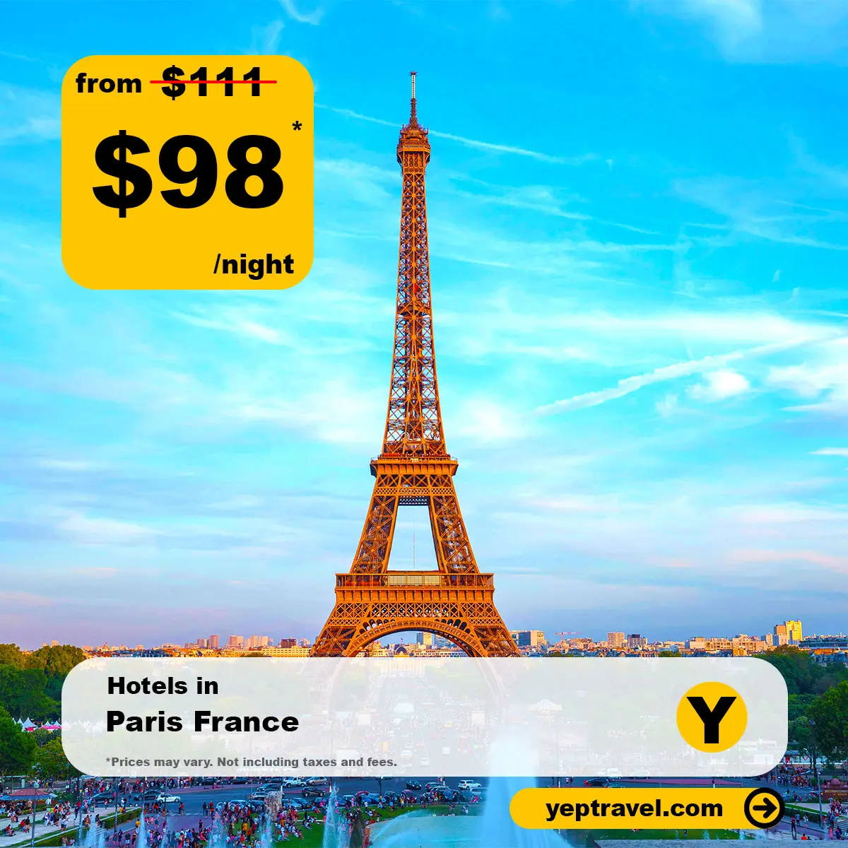 Paris France from $98 night